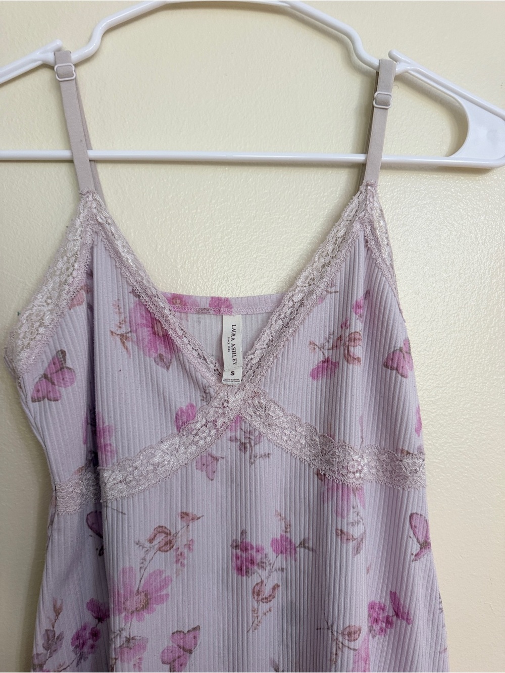 Lilla P Lavender Floral Lace-Trim dress